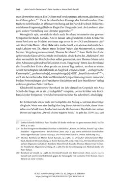 Image of the Page - 200 - in Strategen im Literaturkampf - Thomas Bernhard, Peter Handke und die Kritik