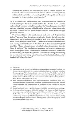 Image of the Page - 321 - in Strategen im Literaturkampf - Thomas Bernhard, Peter Handke und die Kritik