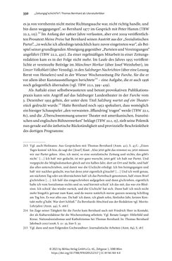 Image of the Page - 330 - in Strategen im Literaturkampf - Thomas Bernhard, Peter Handke und die Kritik