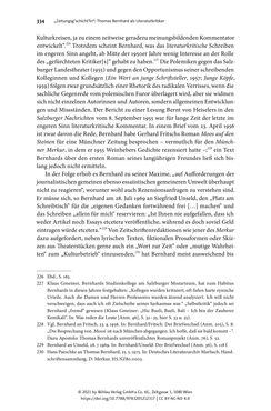 Image of the Page - 334 - in Strategen im Literaturkampf - Thomas Bernhard, Peter Handke und die Kritik