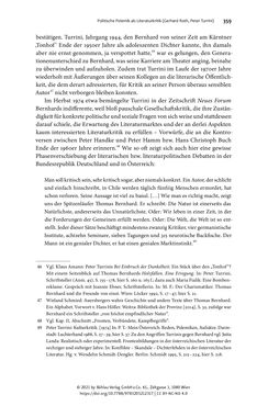 Image of the Page - 359 - in Strategen im Literaturkampf - Thomas Bernhard, Peter Handke und die Kritik