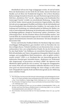 Bild der Seite - 399 - in Strategen im Literaturkampf - Thomas Bernhard, Peter Handke und die Kritik