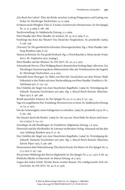 Bild der Seite - 421 - in Strategen im Literaturkampf - Thomas Bernhard, Peter Handke und die Kritik