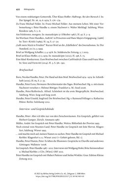 Bild der Seite - 422 - in Strategen im Literaturkampf - Thomas Bernhard, Peter Handke und die Kritik