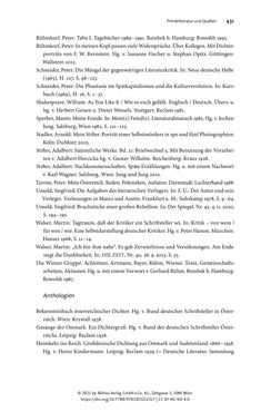 Image of the Page - 431 - in Strategen im Literaturkampf - Thomas Bernhard, Peter Handke und die Kritik