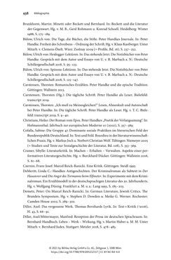 Bild der Seite - 438 - in Strategen im Literaturkampf - Thomas Bernhard, Peter Handke und die Kritik