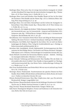Bild der Seite - 447 - in Strategen im Literaturkampf - Thomas Bernhard, Peter Handke und die Kritik