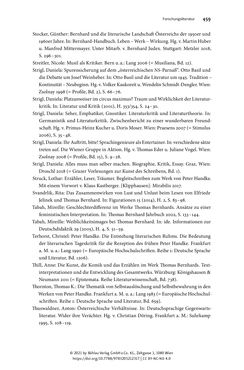 Bild der Seite - 459 - in Strategen im Literaturkampf - Thomas Bernhard, Peter Handke und die Kritik