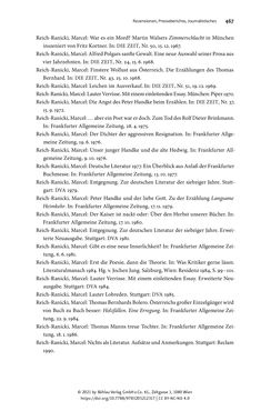 Image of the Page - 467 - in Strategen im Literaturkampf - Thomas Bernhard, Peter Handke und die Kritik