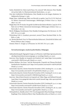 Bild der Seite - 469 - in Strategen im Literaturkampf - Thomas Bernhard, Peter Handke und die Kritik