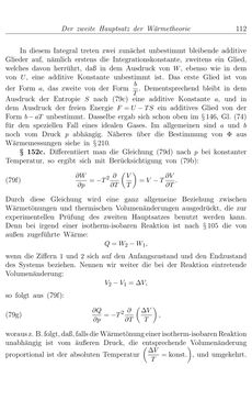 Image of the Page - 112 - in Vorlesungen über Thermodynamik