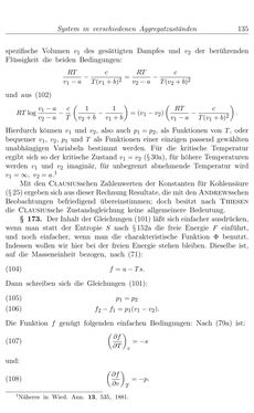 Image of the Page - 135 - in Vorlesungen über Thermodynamik