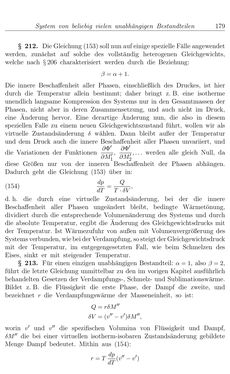 Bild der Seite - 179 - in Vorlesungen über Thermodynamik