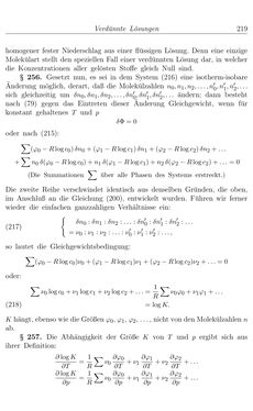 Image of the Page - 219 - in Vorlesungen über Thermodynamik