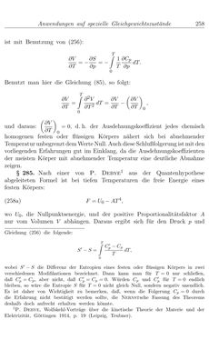 Bild der Seite - 258 - in Vorlesungen über Thermodynamik