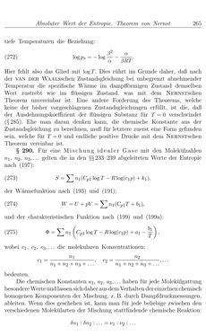 Bild der Seite - 265 - in Vorlesungen über Thermodynamik