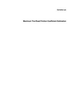 Image of the Page - (000001) - in Maximum Tire-Road Friction Coefficient Estimation