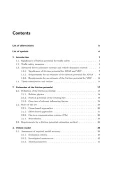 Bild der Seite - XIX - in Maximum Tire-Road Friction Coefficient Estimation