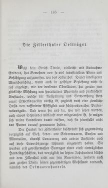 Image of the Page - 185 - in Tiroler Volkstypen - Beiträge zur Geschichte der Sitten und Kleinindustrie in den Alpen