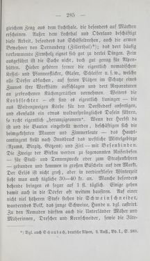 Bild der Seite - 285 - in Tiroler Volkstypen - Beiträge zur Geschichte der Sitten und Kleinindustrie in den Alpen