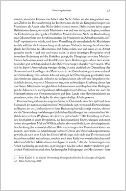 Bild der Seite - 13 - in Über die Produktion von Tönen - Beziehungen von Arbeit und Musizieren, Österreich 1918 – 1938