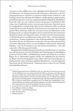 Image of the Page - 20 - in Über die Produktion von Tönen - Beziehungen von Arbeit und Musizieren, Österreich 1918 – 1938