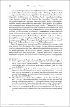 Bild der Seite - 44 - in Über die Produktion von Tönen - Beziehungen von Arbeit und Musizieren, Österreich 1918 – 1938