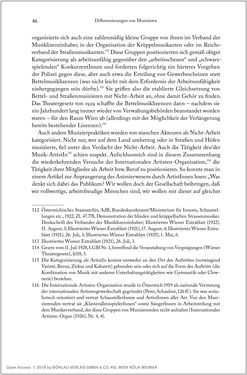 Bild der Seite - 46 - in Über die Produktion von Tönen - Beziehungen von Arbeit und Musizieren, Österreich 1918 – 1938