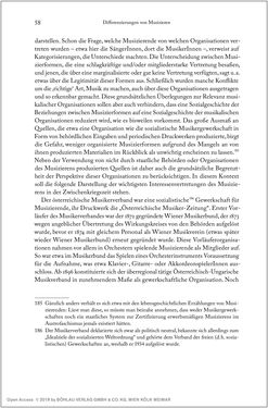 Image of the Page - 58 - in Über die Produktion von Tönen - Beziehungen von Arbeit und Musizieren, Österreich 1918 – 1938