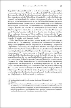 Bild der Seite - 65 - in Über die Produktion von Tönen - Beziehungen von Arbeit und Musizieren, Österreich 1918 – 1938