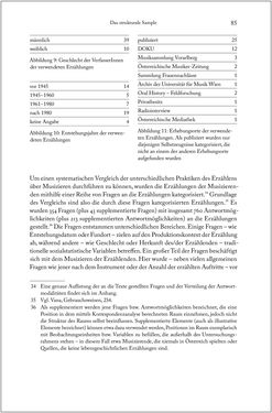 Bild der Seite - 85 - in Über die Produktion von Tönen - Beziehungen von Arbeit und Musizieren, Österreich 1918 – 1938