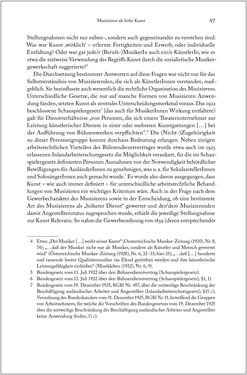 Bild der Seite - 97 - in Über die Produktion von Tönen - Beziehungen von Arbeit und Musizieren, Österreich 1918 – 1938