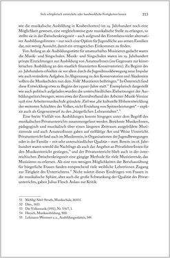 Bild der Seite - 113 - in Über die Produktion von Tönen - Beziehungen von Arbeit und Musizieren, Österreich 1918 – 1938