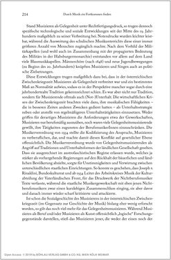 Image of the Page - 214 - in Über die Produktion von Tönen - Beziehungen von Arbeit und Musizieren, Österreich 1918 – 1938