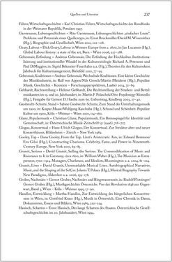 Bild der Seite - 237 - in Über die Produktion von Tönen - Beziehungen von Arbeit und Musizieren, Österreich 1918 – 1938