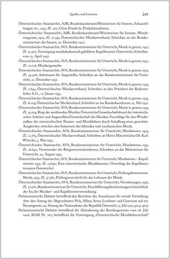 Bild der Seite - 249 - in Über die Produktion von Tönen - Beziehungen von Arbeit und Musizieren, Österreich 1918 – 1938