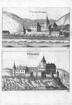 Bild der Seite - (000132) - in Topographia Archiducatus Austriæ Inf. Modernæ - Das Viertel unter Wienerwaldt. Das Viertl ob Wienerwaldt.