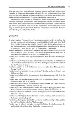 Bild der Seite - 187 - in Transdifferenz und Transkulturalität - Migration und Alterität in den Literaturen und Kulturen Österreich-Ungarns