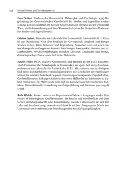 Image of the Page - 452 - in Transdifferenz und Transkulturalität - Migration und Alterität in den Literaturen und Kulturen Österreich-Ungarns