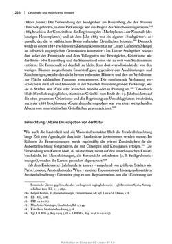 Bild der Seite - 226 - in Transformationen städtischer Umwelt - Das Beispiel Linz, 1700 bis 1900