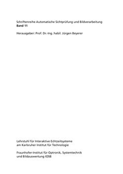 Image of the Page - (000002) - in Chromatisch konfokale Triangulation - Hochgeschwindigkeits 3D-Sensorik auf Basis der Wellenlängenschätzung mit optimierten Filtern