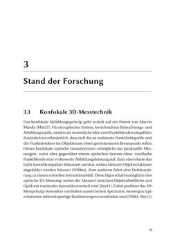 Image of the Page - 11 - in Chromatisch konfokale Triangulation - Hochgeschwindigkeits 3D-Sensorik auf Basis der Wellenlängenschätzung mit optimierten Filtern