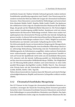Image of the Page - 13 - in Chromatisch konfokale Triangulation - Hochgeschwindigkeits 3D-Sensorik auf Basis der Wellenlängenschätzung mit optimierten Filtern