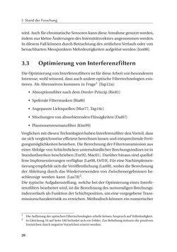 Image of the Page - 20 - in Chromatisch konfokale Triangulation - Hochgeschwindigkeits 3D-Sensorik auf Basis der Wellenlängenschätzung mit optimierten Filtern