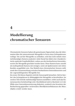 Image of the Page - 27 - in Chromatisch konfokale Triangulation - Hochgeschwindigkeits 3D-Sensorik auf Basis der Wellenlängenschätzung mit optimierten Filtern