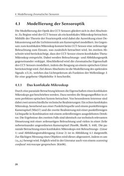 Image of the Page - 28 - in Chromatisch konfokale Triangulation - Hochgeschwindigkeits 3D-Sensorik auf Basis der Wellenlängenschätzung mit optimierten Filtern