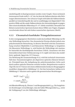 Image of the Page - 40 - in Chromatisch konfokale Triangulation - Hochgeschwindigkeits 3D-Sensorik auf Basis der Wellenlängenschätzung mit optimierten Filtern