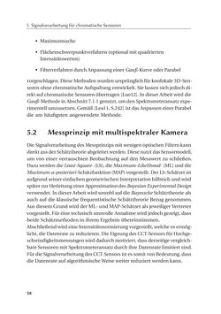 Bild der Seite - 58 - in Chromatisch konfokale Triangulation - Hochgeschwindigkeits 3D-Sensorik auf Basis der Wellenlängenschätzung mit optimierten Filtern