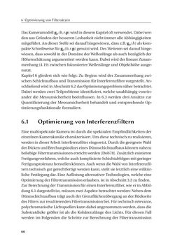 Bild der Seite - 66 - in Chromatisch konfokale Triangulation - Hochgeschwindigkeits 3D-Sensorik auf Basis der Wellenlängenschätzung mit optimierten Filtern