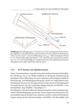 Image of the Page - 93 - in Chromatisch konfokale Triangulation - Hochgeschwindigkeits 3D-Sensorik auf Basis der Wellenlängenschätzung mit optimierten Filtern